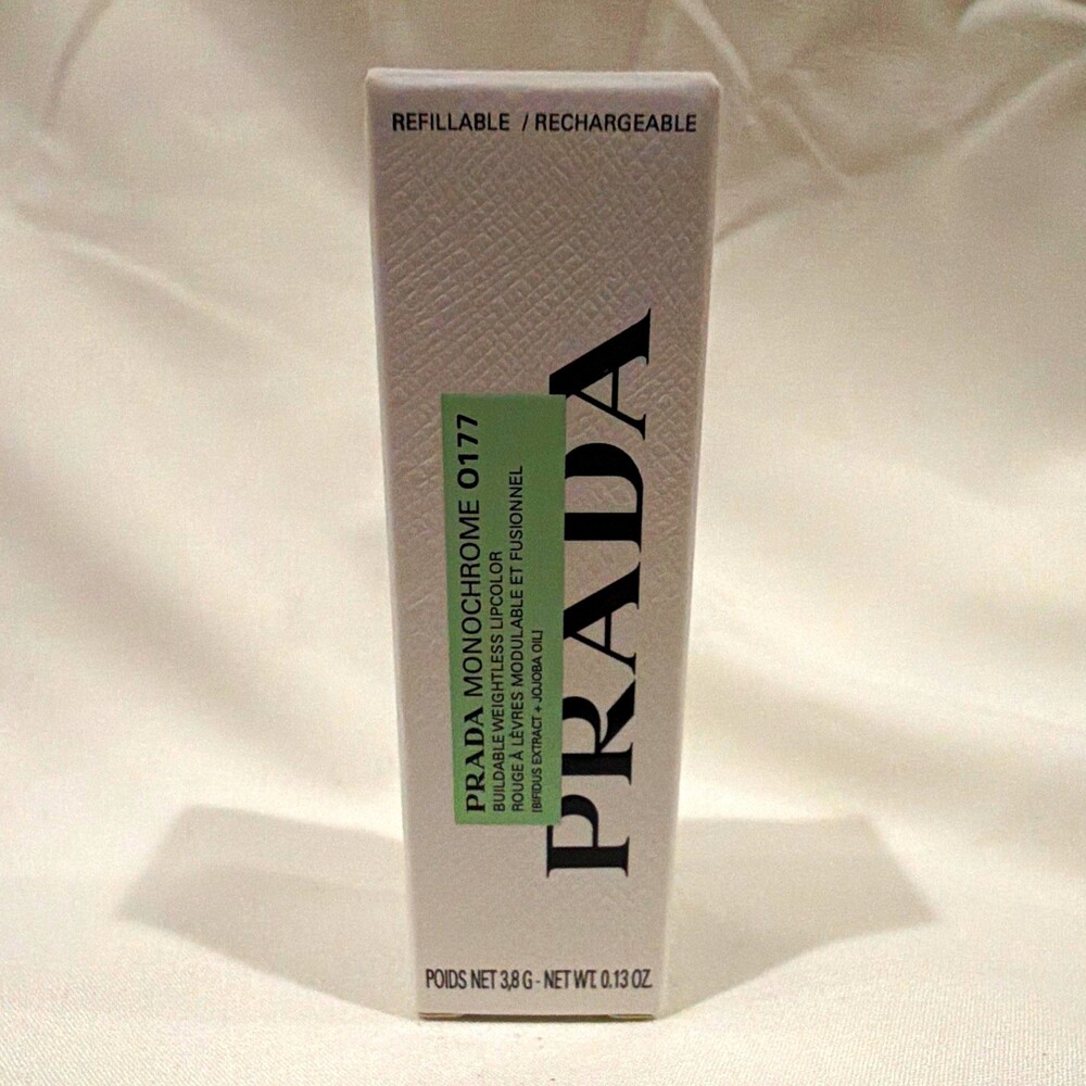 PRADA Monochrome Soft Matte Lipstick Flamingo 0177 Refillable 0.13 oz